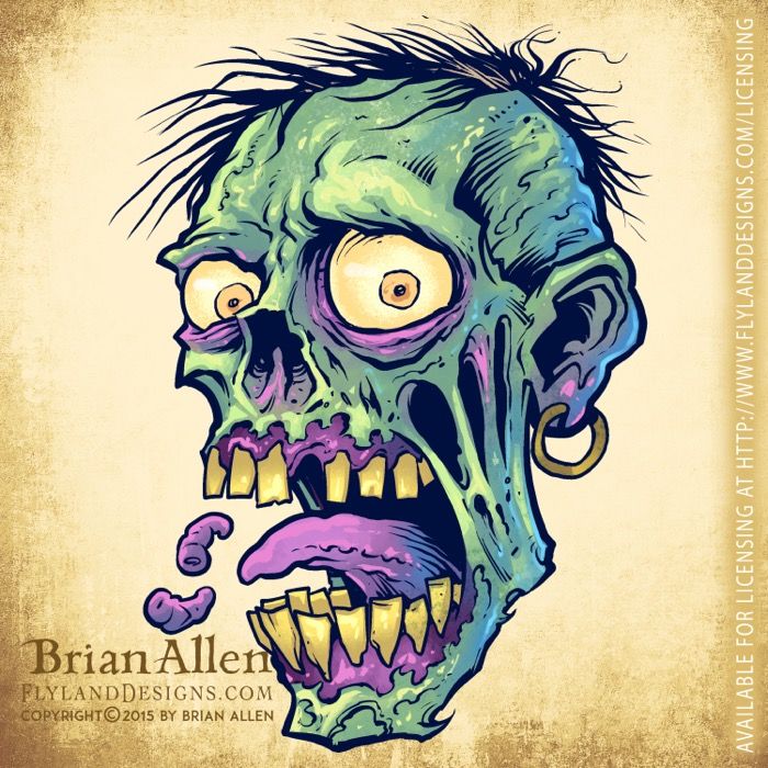 700x700 Image Result For Zombie Head Drawing Cool Drawing Art, Art - Zombie Head Drawing