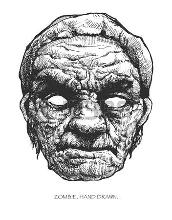 352x450 Drawn Zombie Mouth - Zombie Mouth Drawing