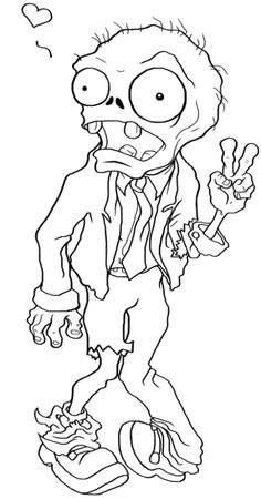 236x450 Cute Zombie Clipart Black And White Great Free Clipart - Zombie Outline Drawing