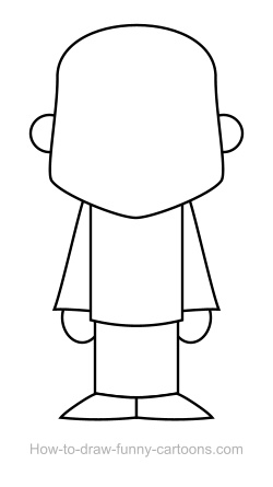 250x445 Zombie Drawings - Zombie Outline Drawing