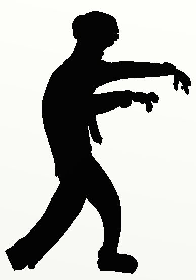 387x553  - Zombie Outline Drawing