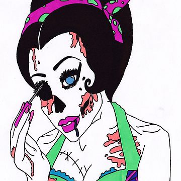 360x360 Zombie Pin Up Girl T Shirt - Zombie Pin Up Girl Drawings