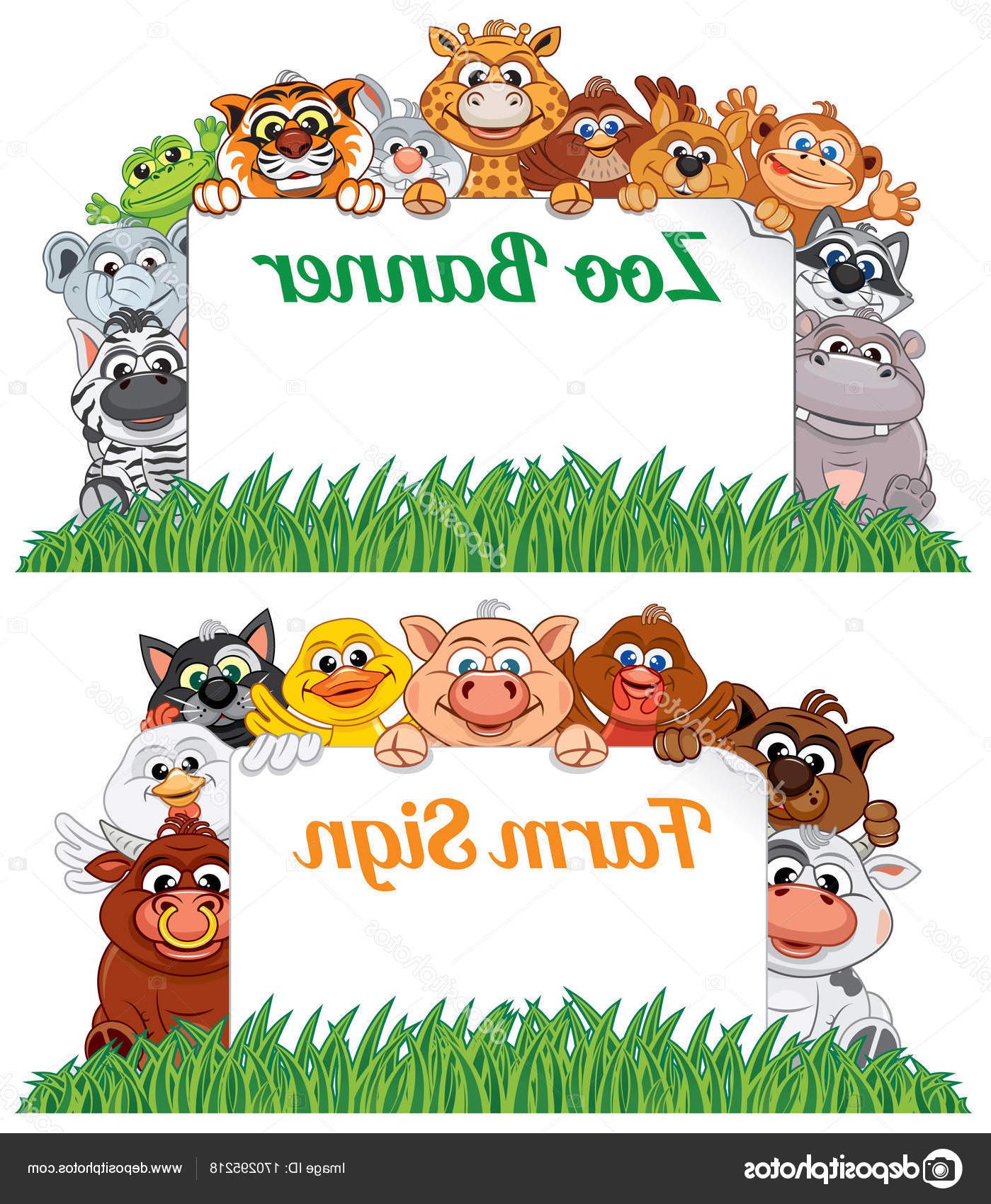 1399x1700 Hd Stock Photo Farm And Zoo Animals With Drawing - Zoo Animals Drawing