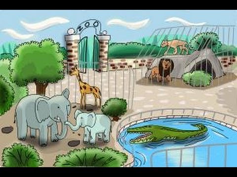 480x360 How To Draw A Zoo - Zoo Cartoon Drawing