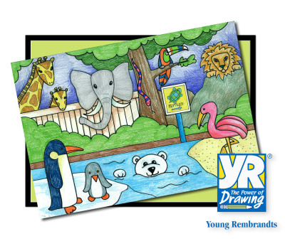 400x346 Summer Art Camp Animal Cartoon Drawing Artswave Guide - Zoo Cartoon Drawing