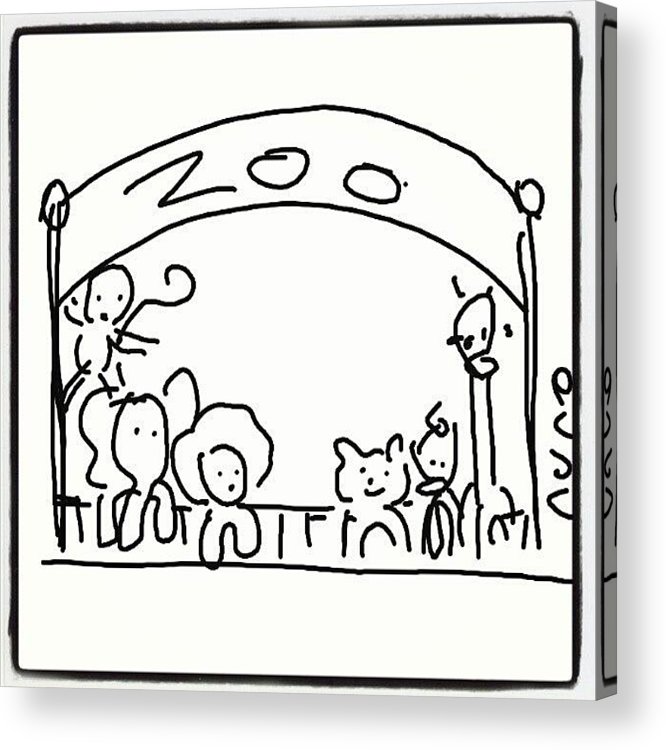 666x750 Zoo - Zoo Cartoon Drawing