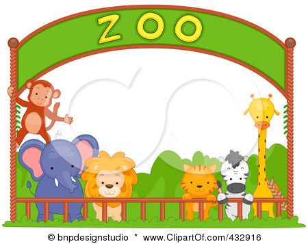 450x357 Easy To Draw Zoo Gate - Zoo Drawing For Kid