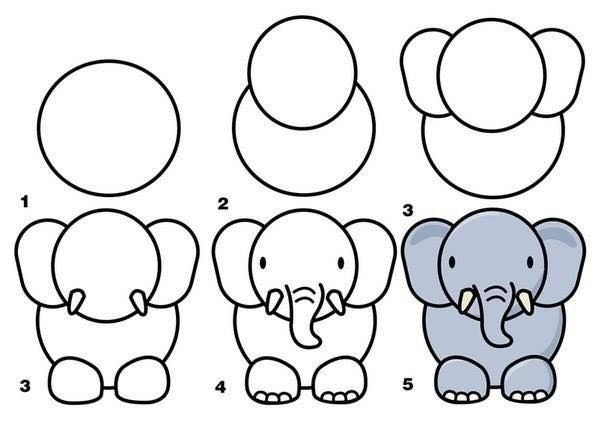 604x424 How To Draw Zoo Animals Easily Fab Art Diy Drawings, Animal - Zoo Drawing For Kid