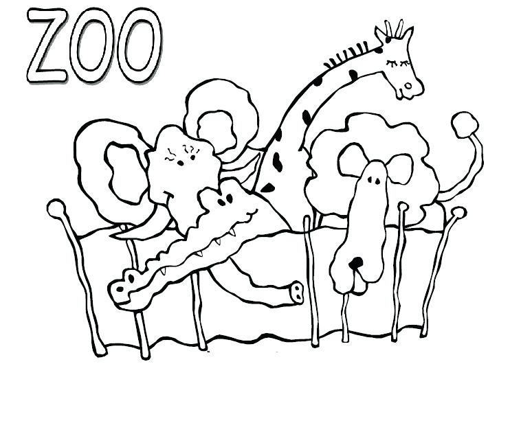 774x613 Coloring Pages Online For Adults Free Boys Drawings Kids To Color - Zoo Drawing For Kid