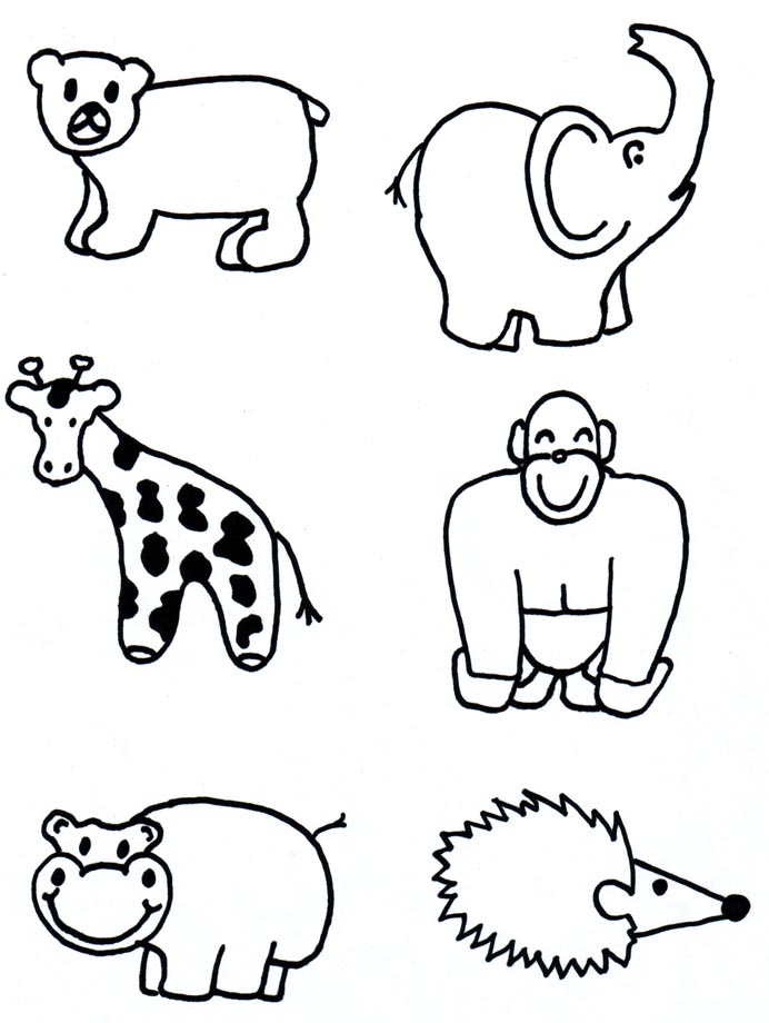 692x920 Pictures Zoo Animal Drawings For Kids - Zoo Pictures For Drawing