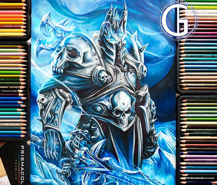 750x640 Lich King Color Drawing - Zoom Drawing