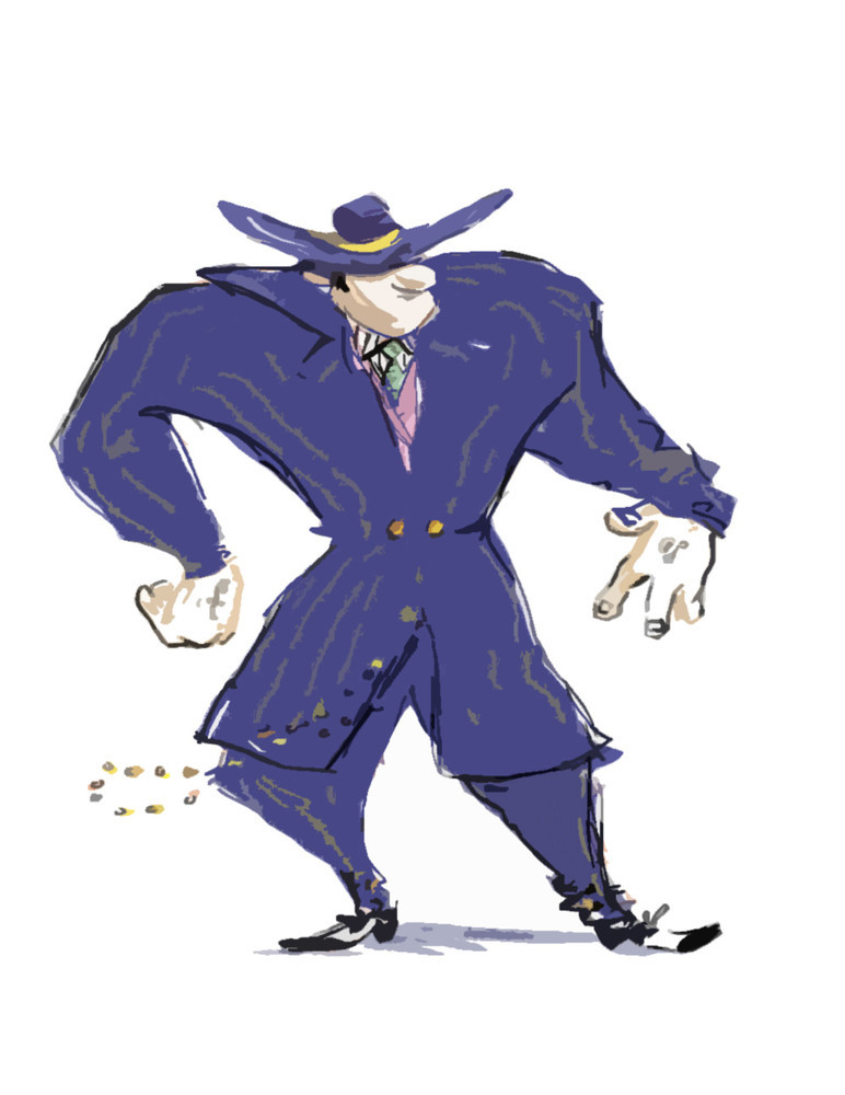 772x1000 Linda Roy - Zoot Suit Drawing