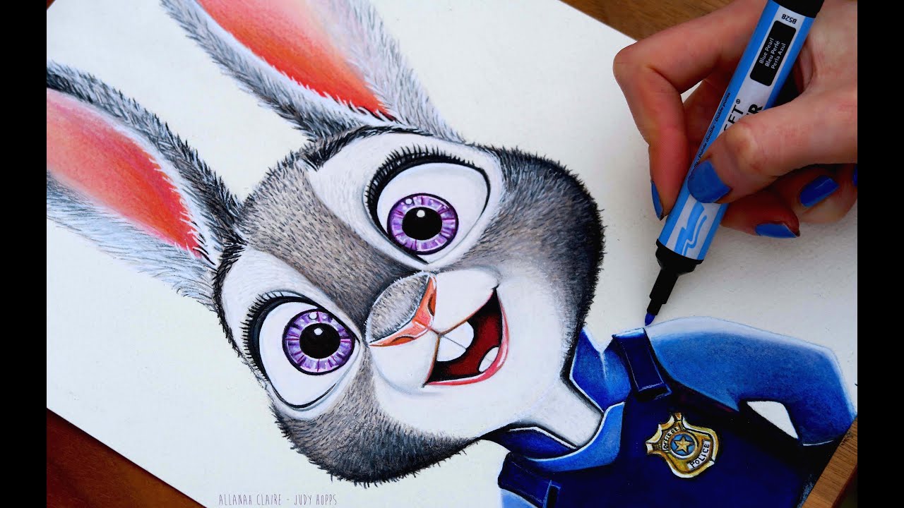 1280x720 Zootopia Drawing Judy Hopps - Zootopia Drawings