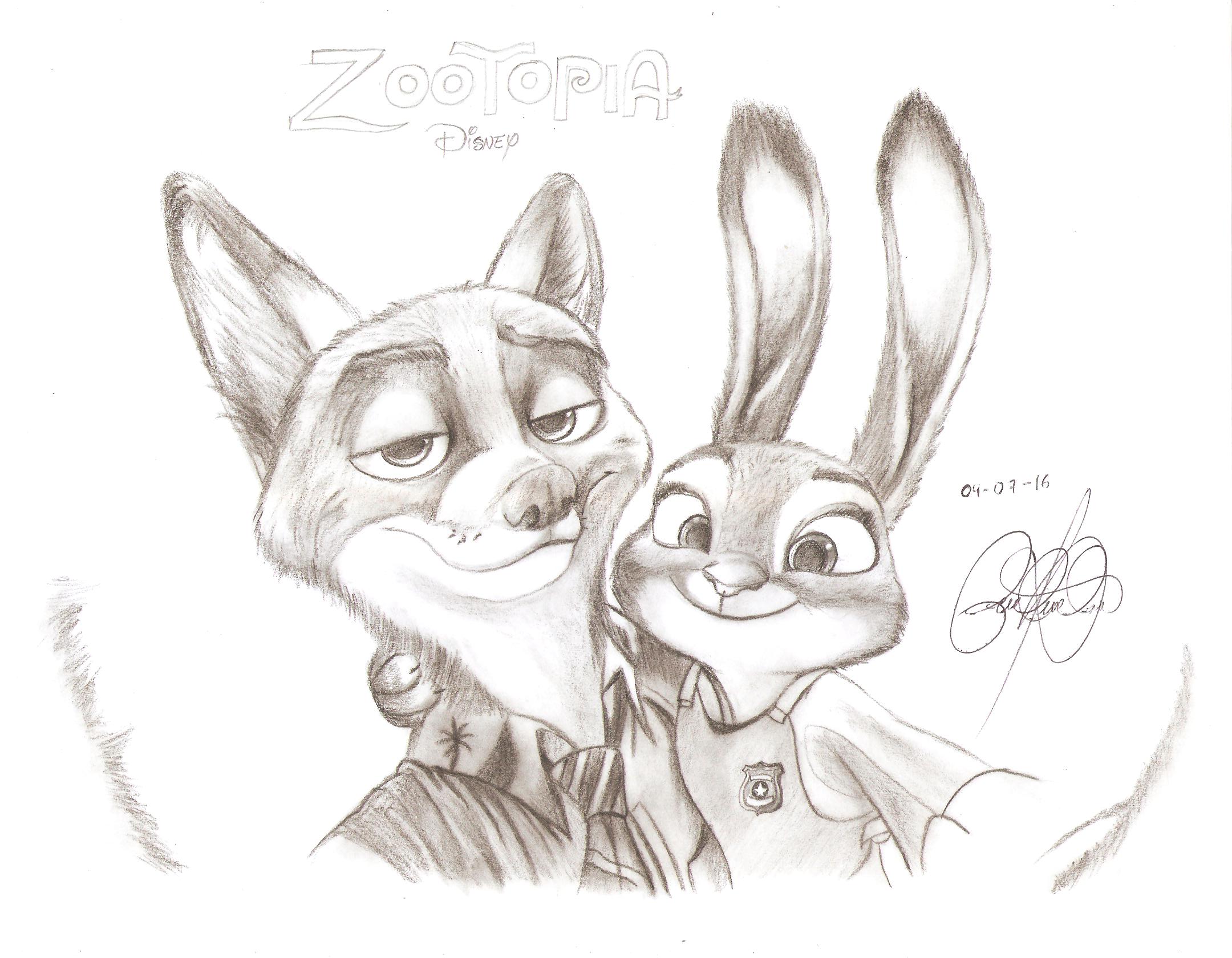 2160x1680 Zootopia Drawing - Zootopia Drawings