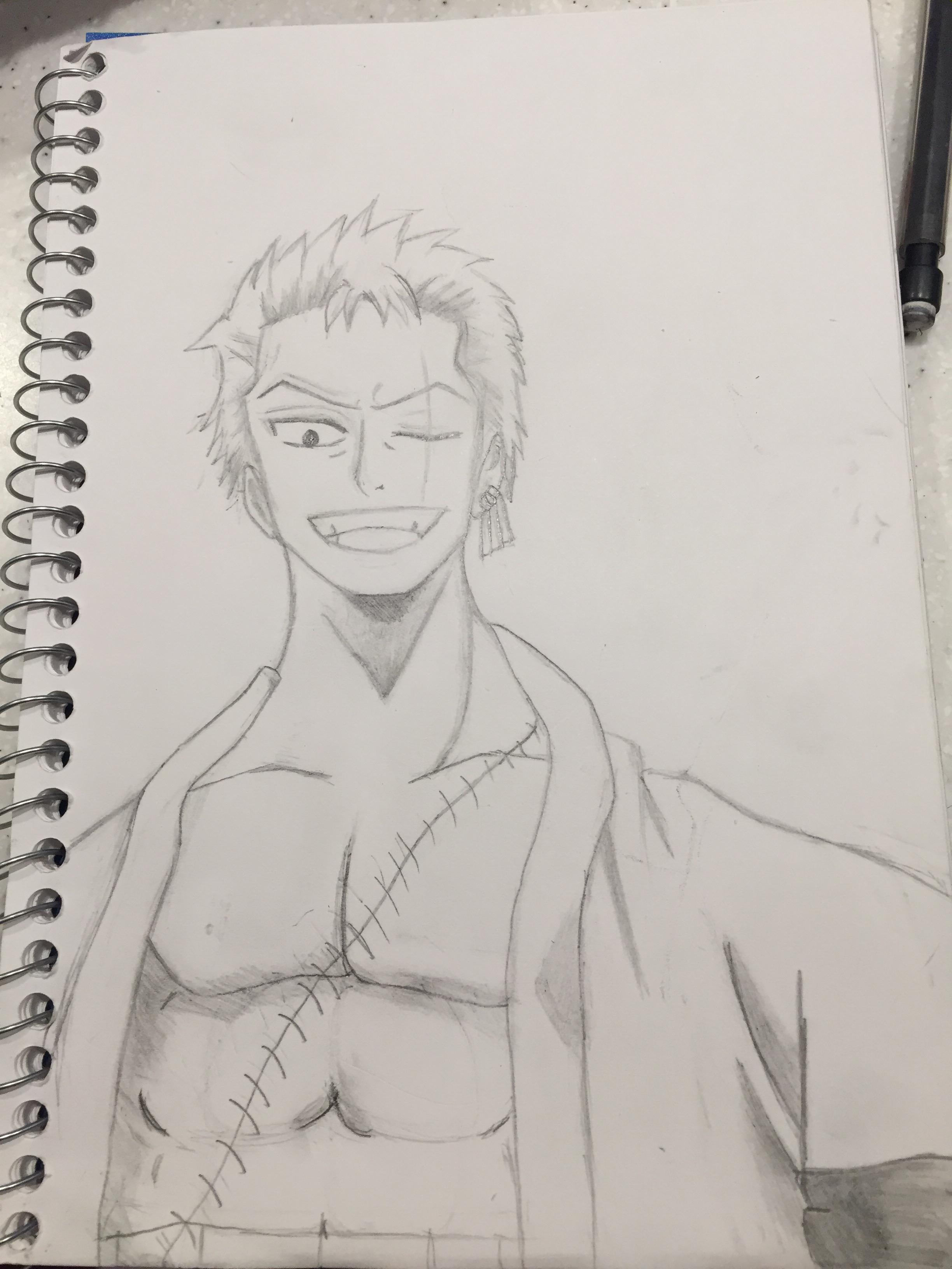 Zoro Drawing at PaintingValley.com | Explore collection of Zoro Drawing