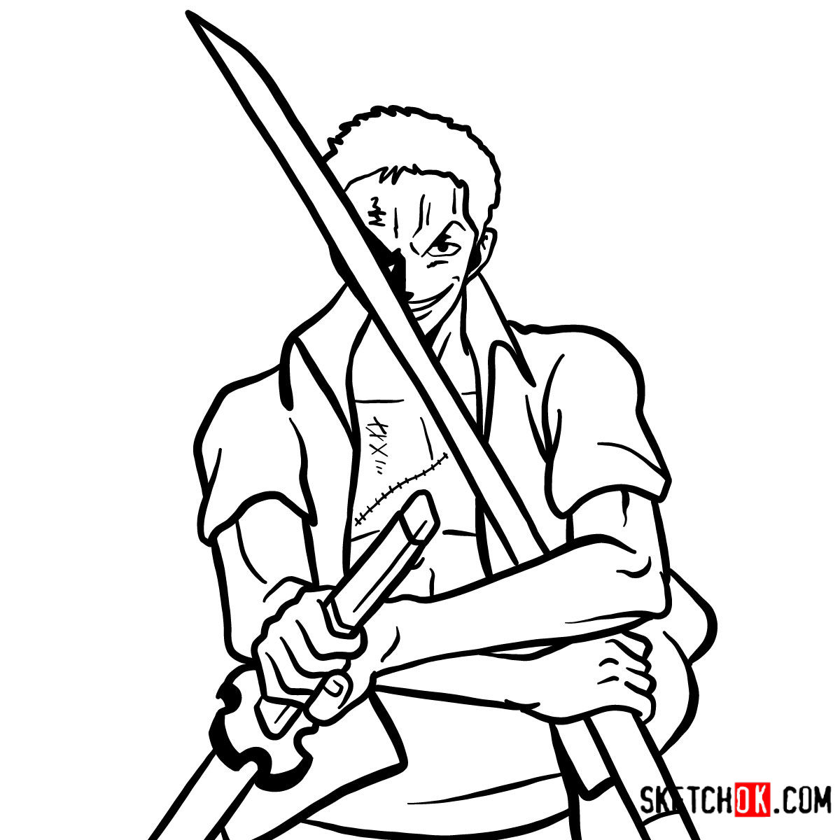 Zoro Drawing at PaintingValley.com | Explore collection of Zoro Drawing