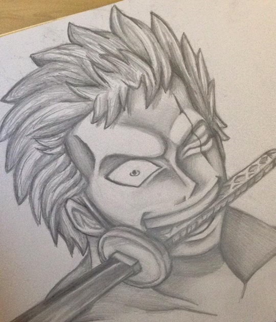 540x631 my drawing of zoro - Zoro Drawing