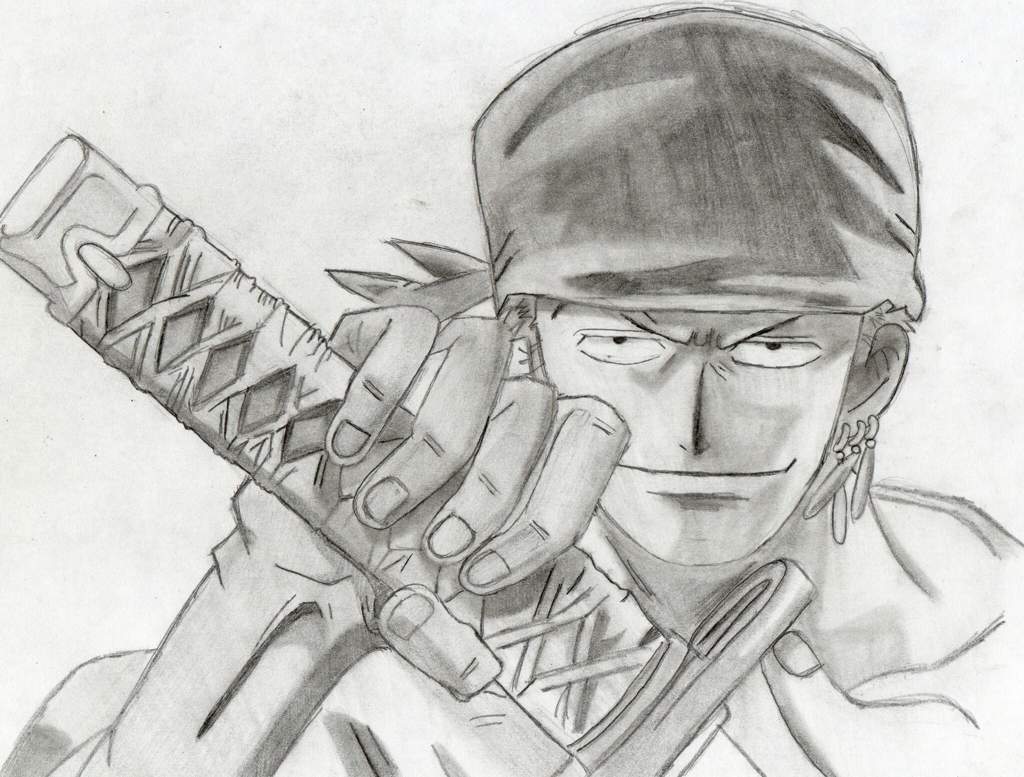 1024x777 roronoa zoro drawing - Zoro Drawing