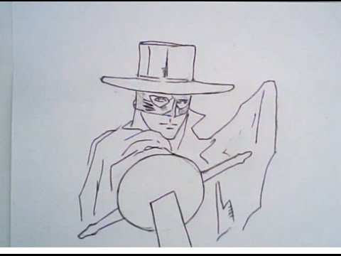 480x360 Mask Of Zorro Drawing - Zorro Drawing