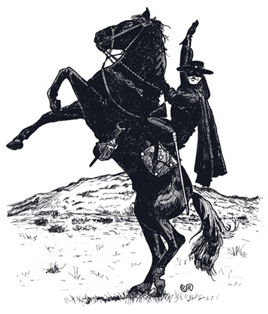 384x450 Zorro - Zorro Drawing