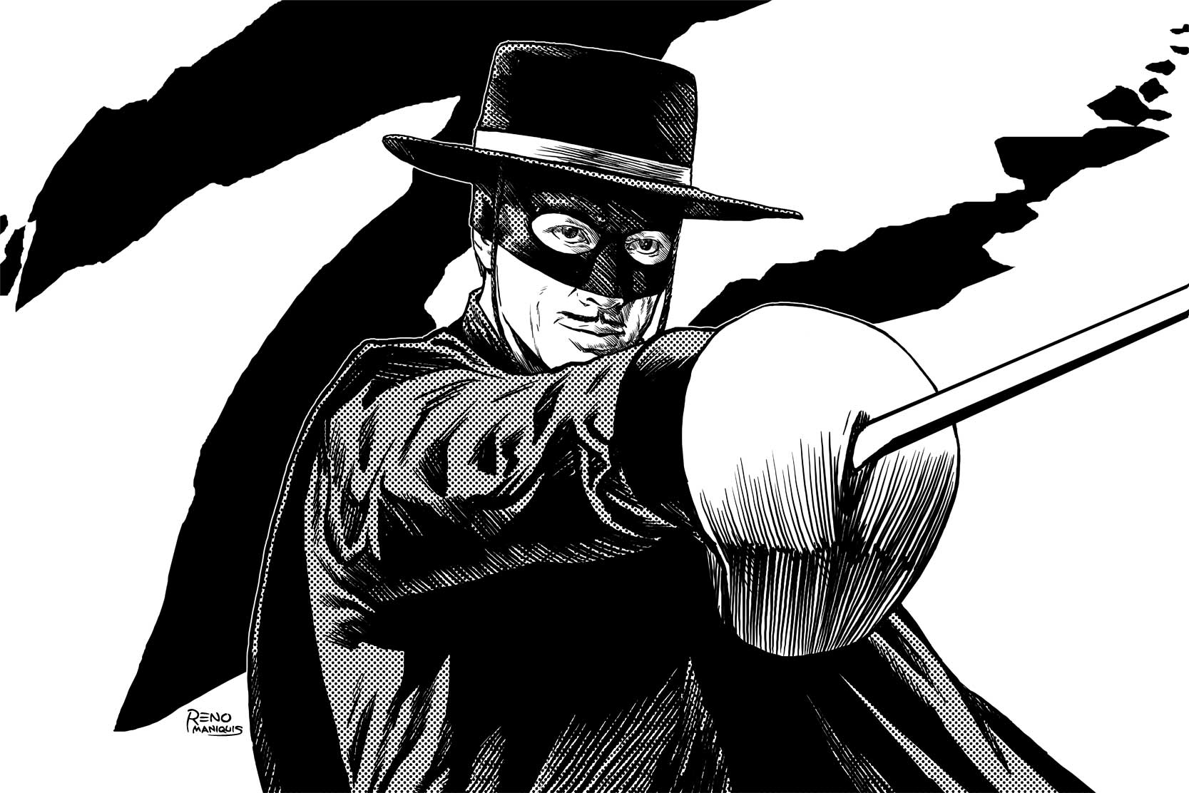 1667x1112 Zorro Digital Drawing Capsulezone - Zorro Drawing