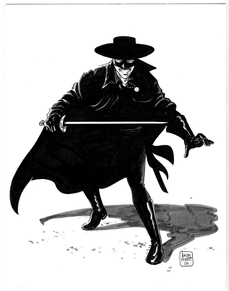 800x1015 The Hurtt Locker Zorro! - Zorro Drawing