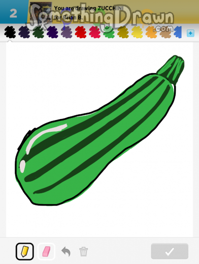 392x519  - Zucchini Drawing