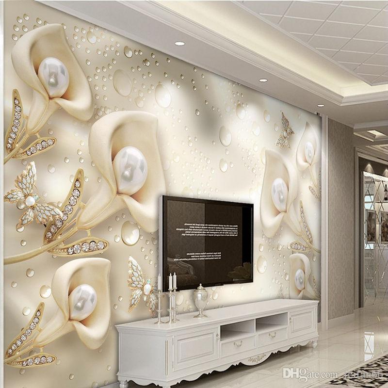 800x800 3d Horseshoe Leaf Butterfly Silk Watercolor Tv Background Wall - 3d Watercolor