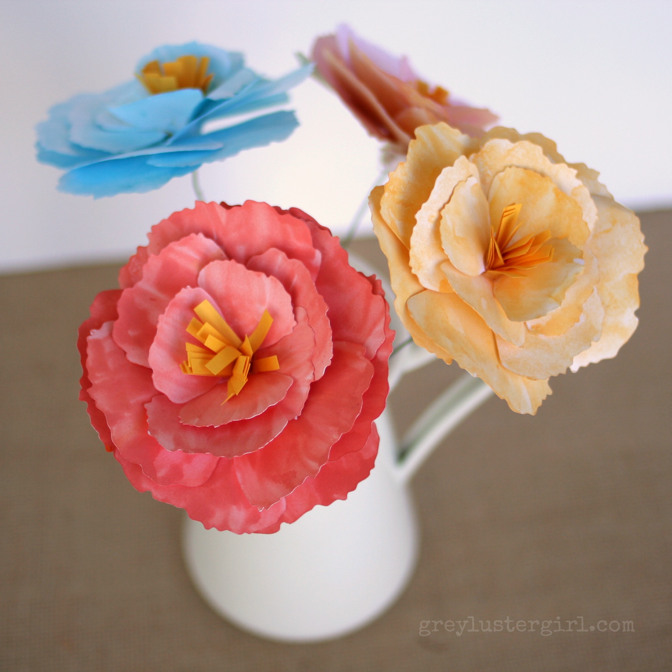 2212x2212 3d Watercolor Paper Peony Flowers - 3d Watercolor