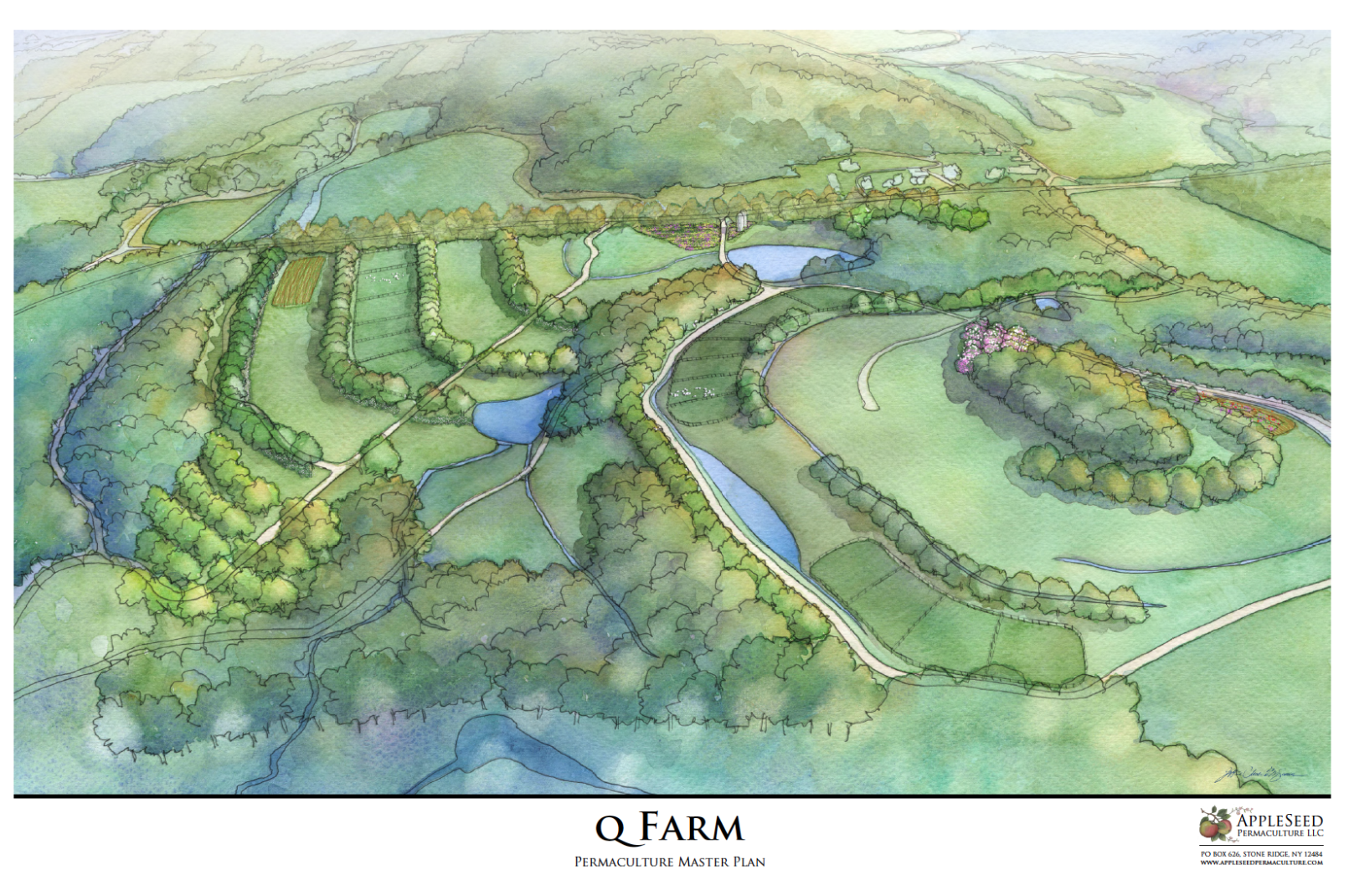 1611x1070 99 Acre Protein Csa Final Design Rendering In 3d Watercolor - 3d Watercolor
