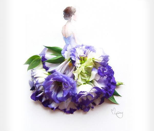 600x508 Amazing And Creative 3d Floral Watercolor Painting Art - 3d Watercolor