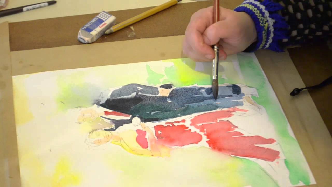 1280x720 Watercolor Painting By Art 3d Media - 3d Watercolor