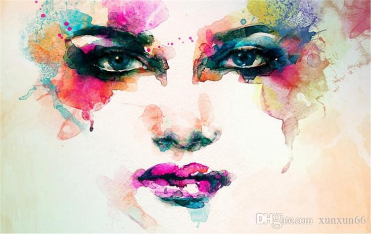 750x473 Photo Wallpaper European Art Graffiti 3d Watercolor Characters - 3d Watercolor Painting