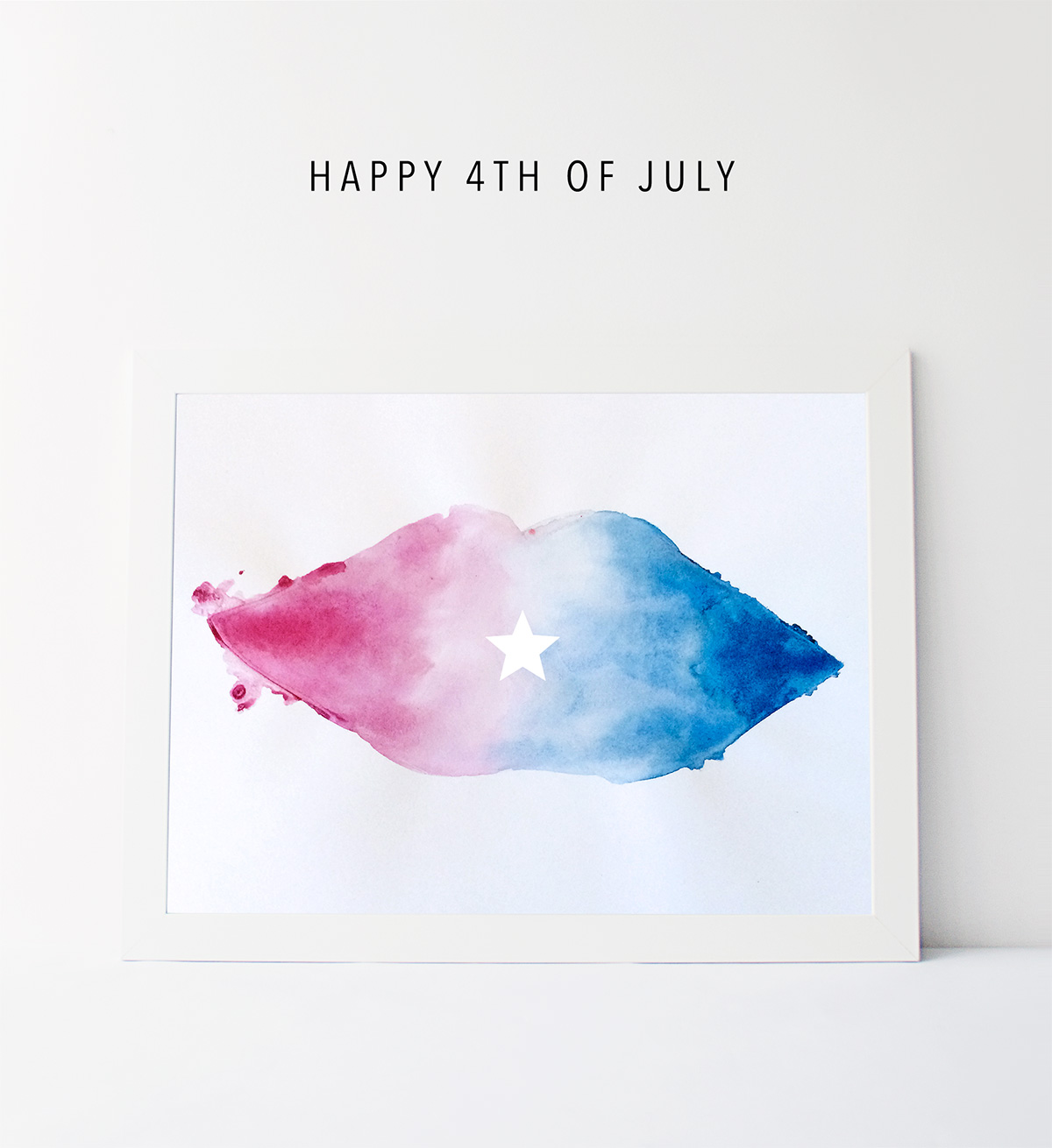 1200x1310 Happy 4th Of July Watercolors - 4th Of July Watercolor