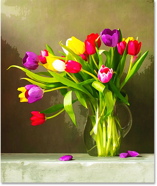 507x600 How To Create A Watercolor Painting Effect In Photoshop - A Watercolor