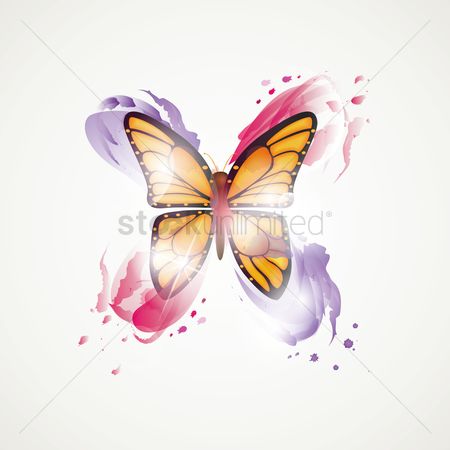 450x450 Free Watercolor Butterfly Stock Vectors Stockunlimited - Abstract Butterfly Watercolor