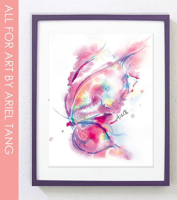 570x642 Watercolor Tattoo - Abstract Butterfly Watercolor