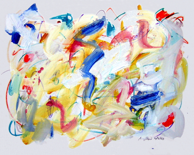 627x500 Vincent Pepi, Unique Abstract Expressionist - Abstract Expressionism Watercolor