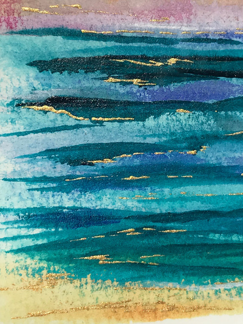 498x664 Abstract Ocean - Abstract Ocean Watercolor