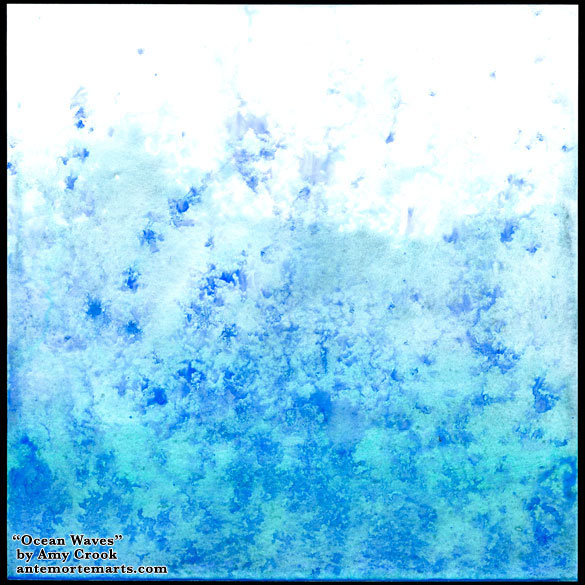 585x585 Ocean Waves Antemortem Arts Fine Art Amp Custom Paintings - Abstract Ocean Watercolor