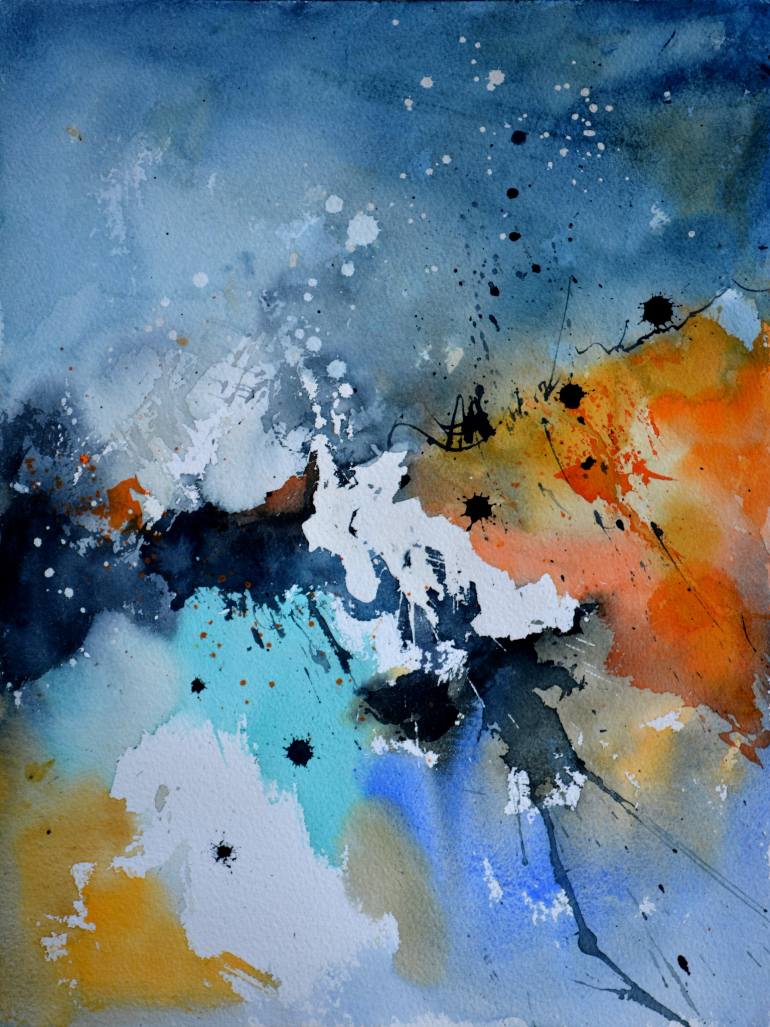 770x1027 Abstract Watercolor 711010 Painting By Pol Ledent Saatchi Art - Abstract Watercolor