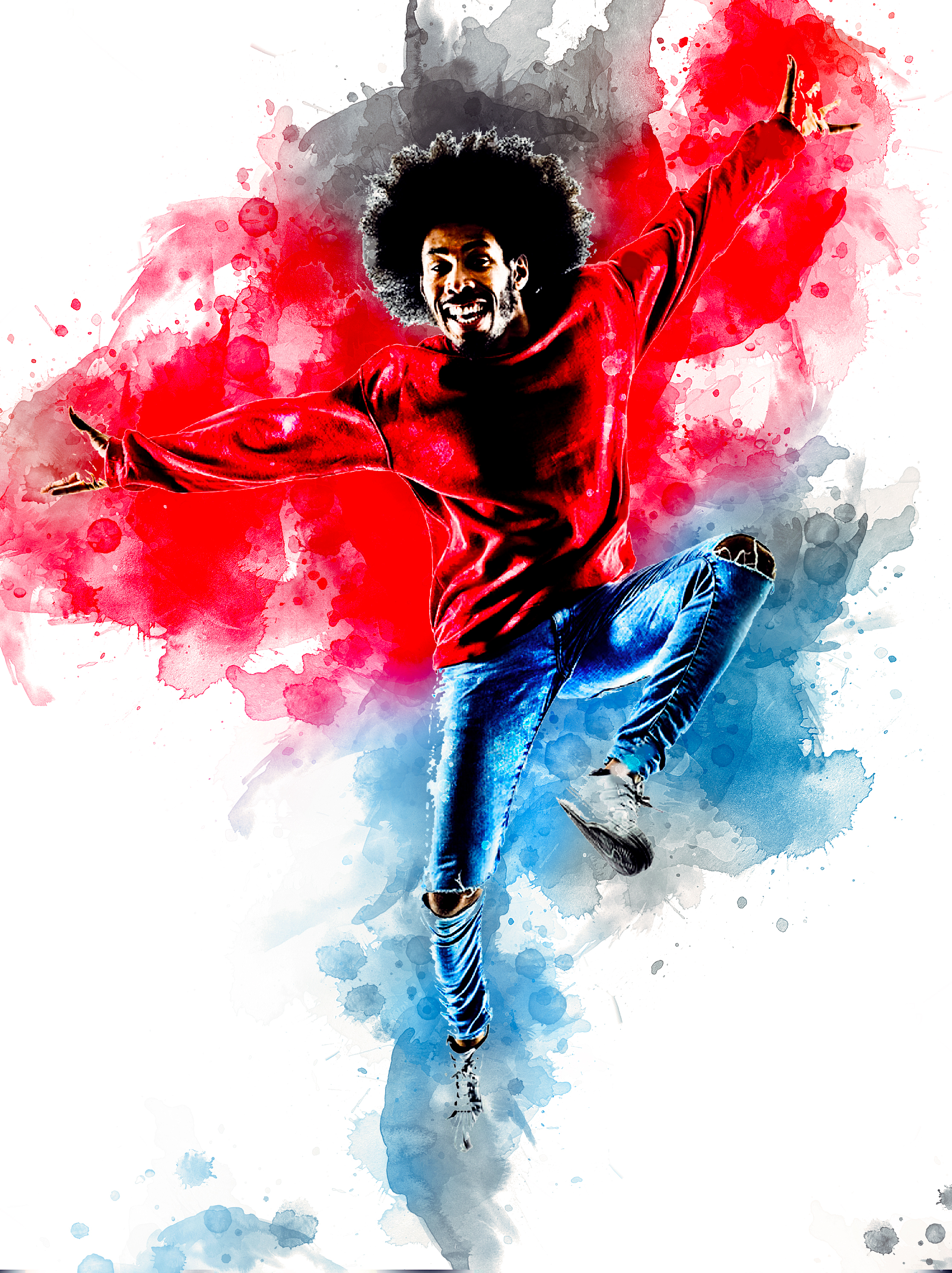 2236x2989 Abstract Watercolor Photoshop Action By Kgndesign Graphicriver - Abstract Watercolor