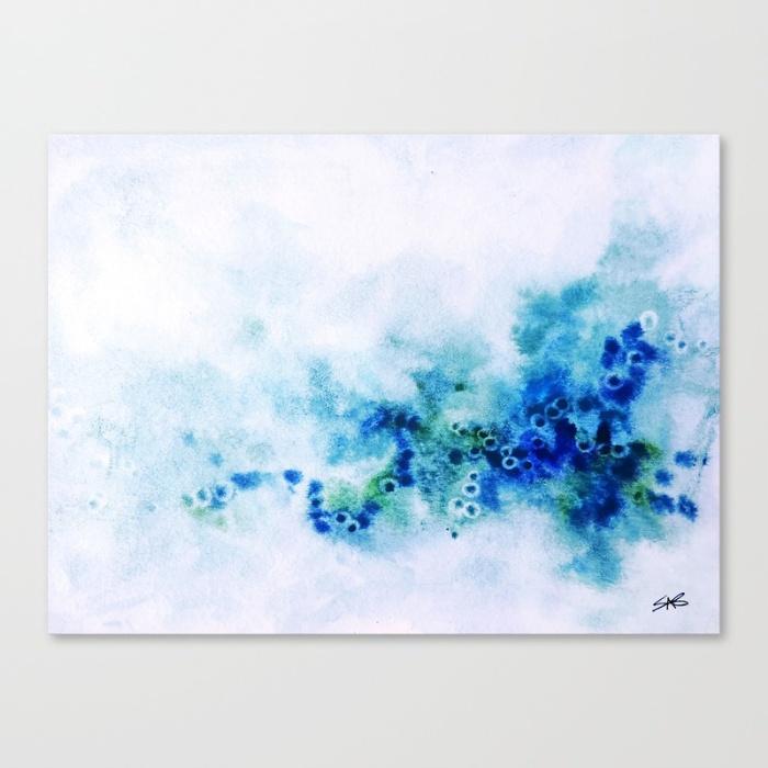 700x700 Pacific Blue (Original Abstract Watercolor) - Abstract Watercolor Art