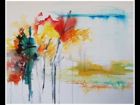 480x360 Paint An Abstract Landscape In Watercolor! - Abstract Watercolor Art
