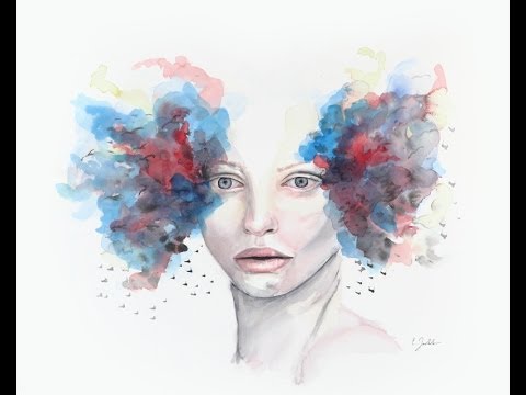 480x360 Speed Paint - Abstract Watercolor Face