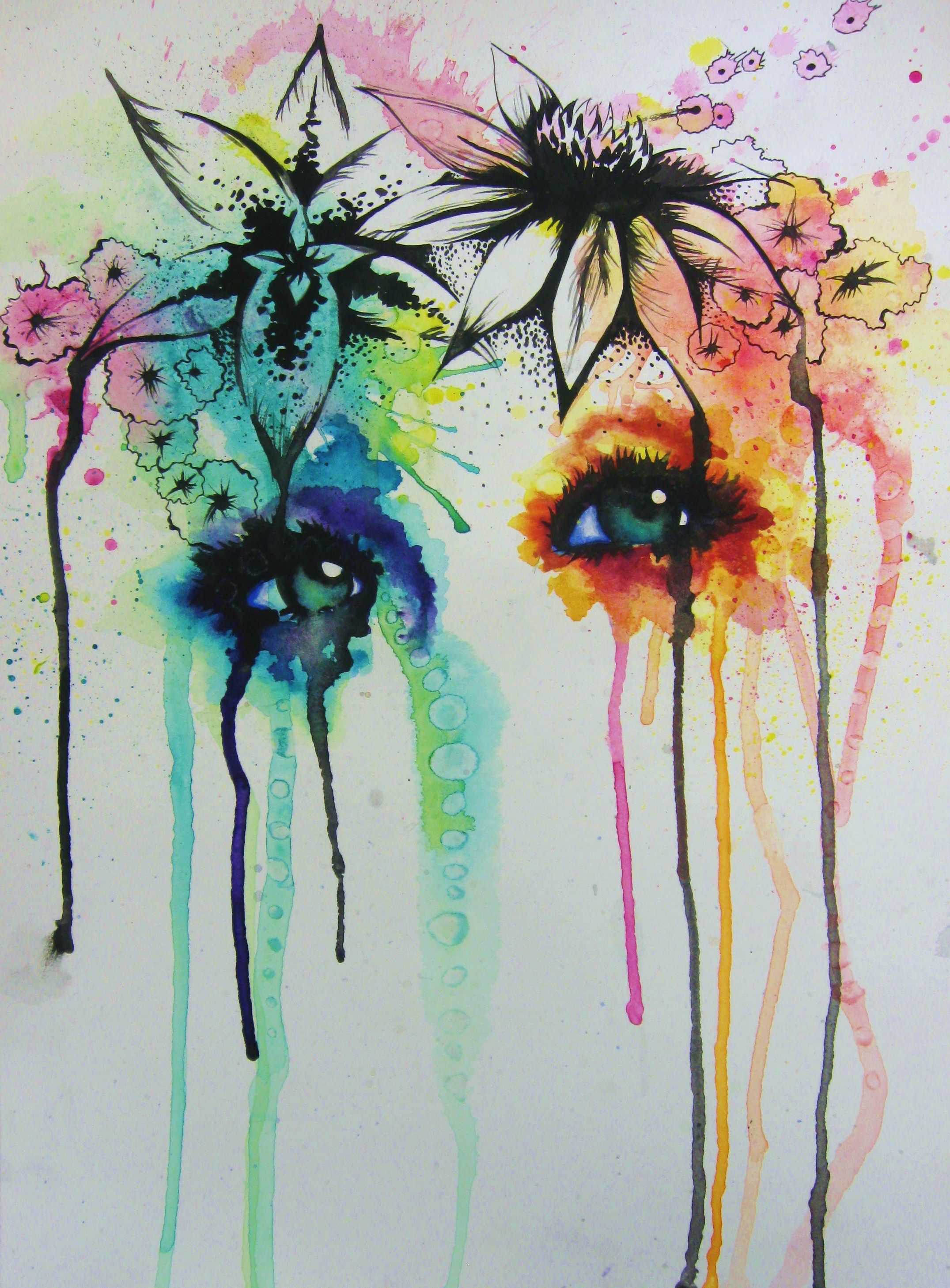 2151x2914 Spring Abstract Watercolor Face Art By Me Abstract - Abstract Watercolor Face