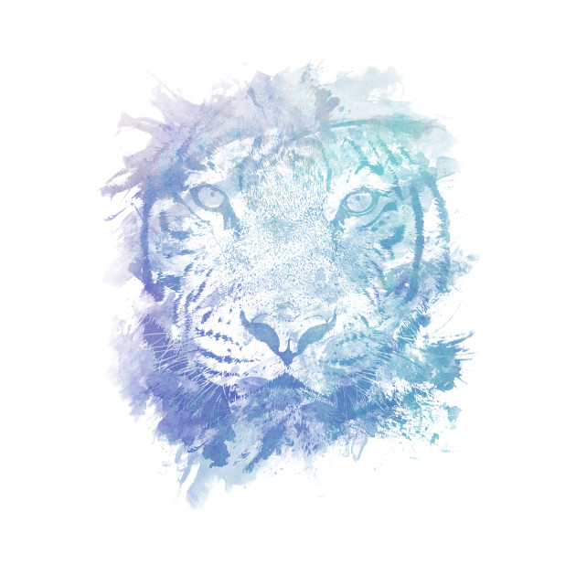 630x630 Abstract Watercolor Tiger Portrait Face - Abstract Watercolor Face