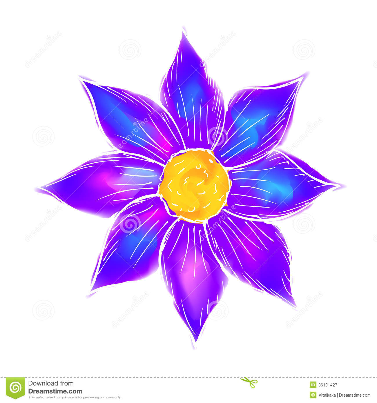 1300x1390 Beautiful Flowers To Draw Abstract Watercolor Flowers Stock Vector - Abstract Watercolor Flowers