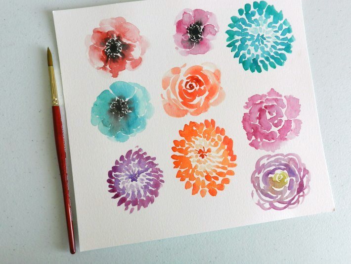 710x533 Watercolor Wreath Painting Tips Amp Tricks - Abstract Watercolor Flowers