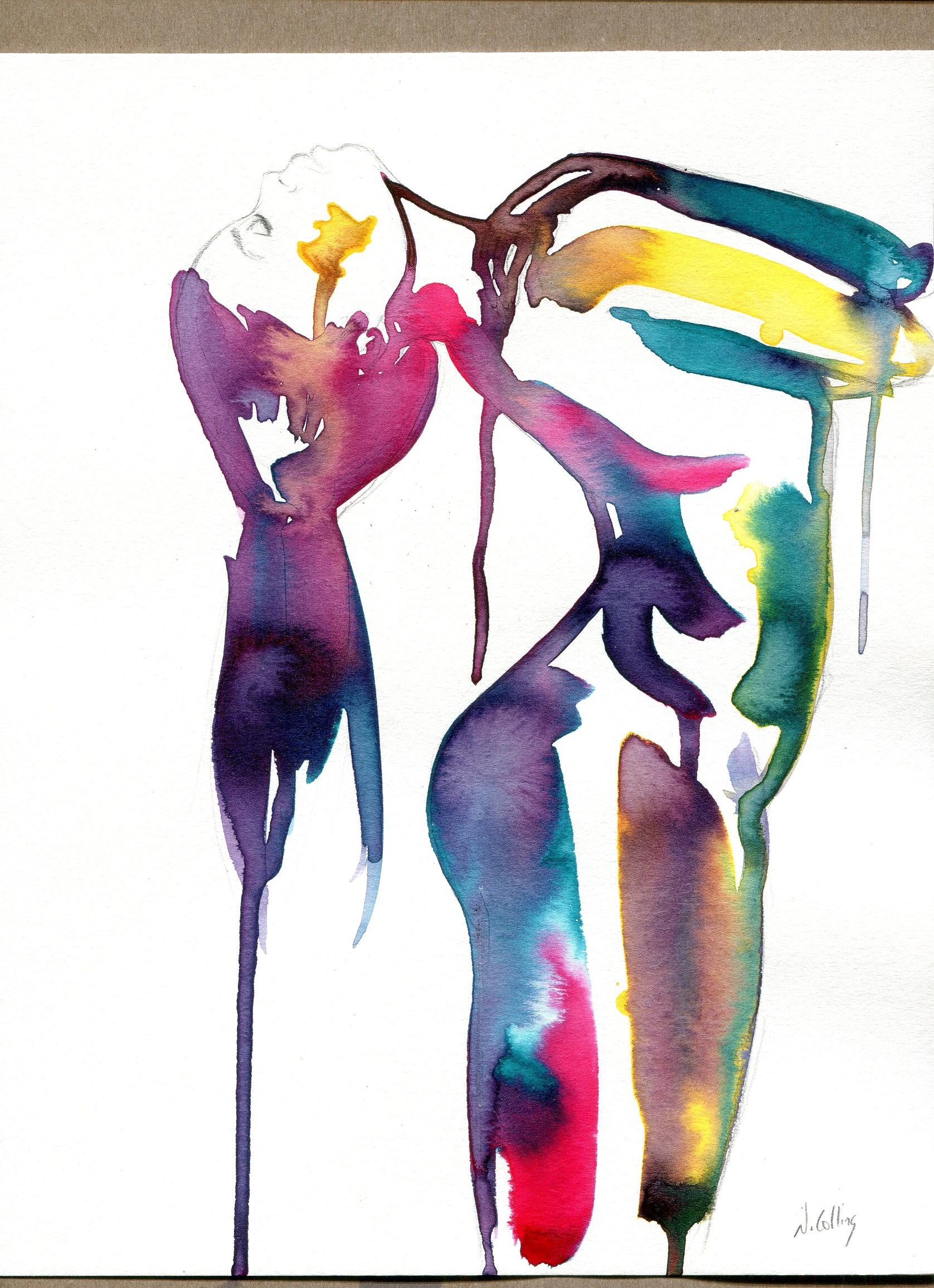 1676x2312 Tutorial How To Paint Easy Abstract Ink Painting - Abstract Watercolor Ink